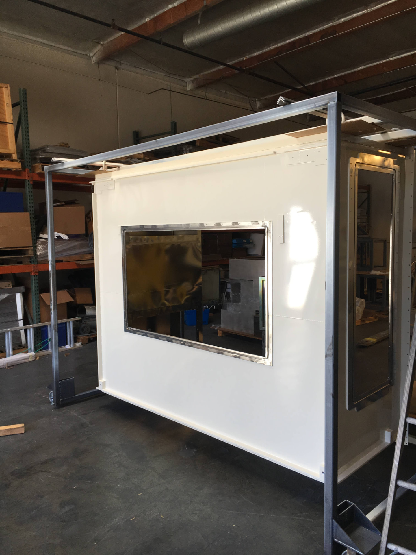 Large-scale coated fabricated assembly